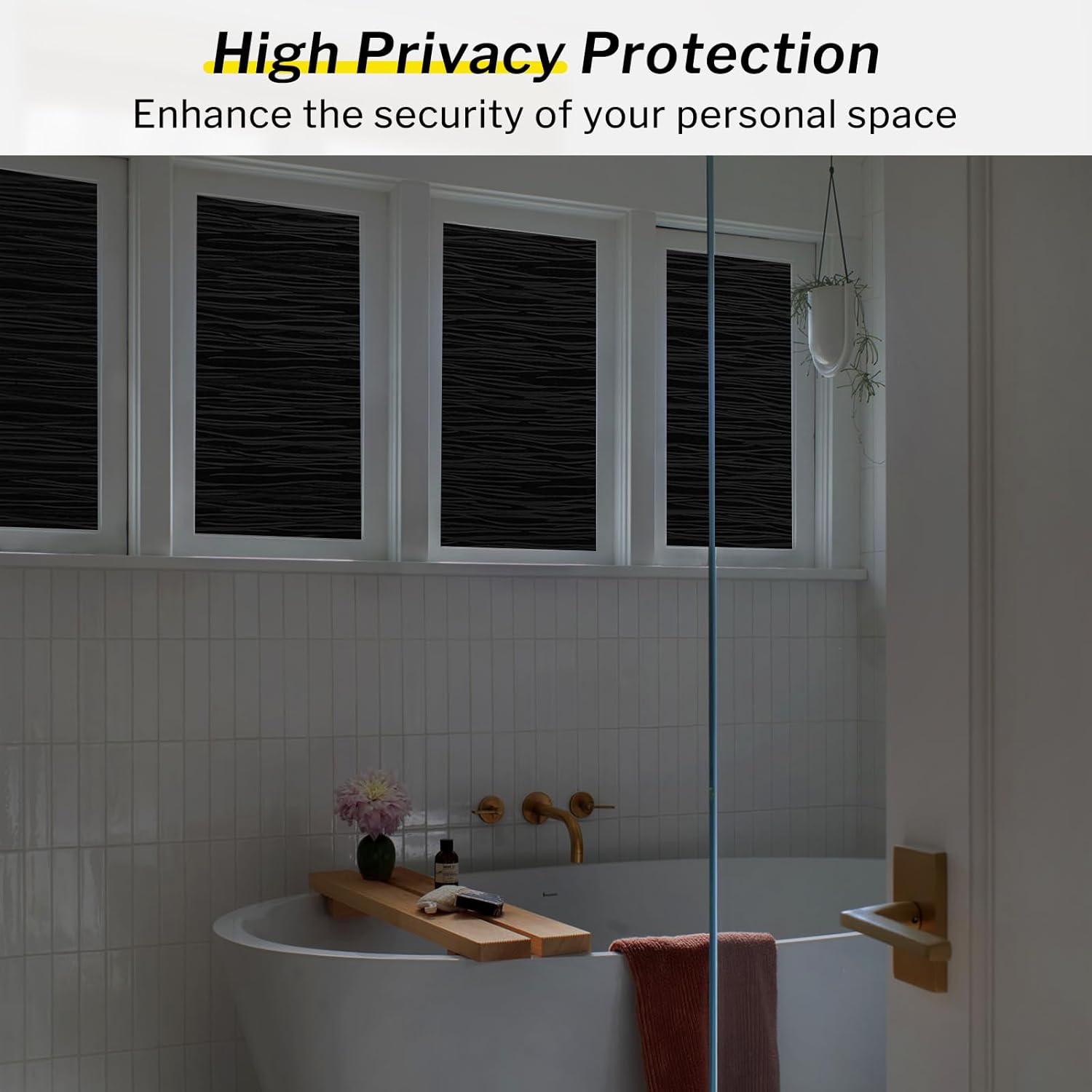 rabbitgoo Película opaca total de privacidad para ventana, bloqueo de luz solar, para reducción de rayos UV, cubierta de ventana extraíble para