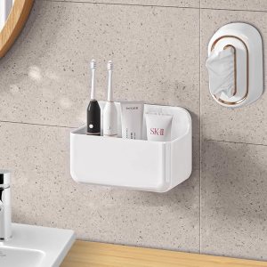 ANRUI Estante de ducha de plástico montado en la pared, organizador de puerta de gabinete sin taladro, estantes de ducha autoadhesivos para baño, ANRUI Estante de ducha de plástico montado en la pared, organizador de puerta de gabinete sin taladro, estantes de ducha autoadhesivos para baño,