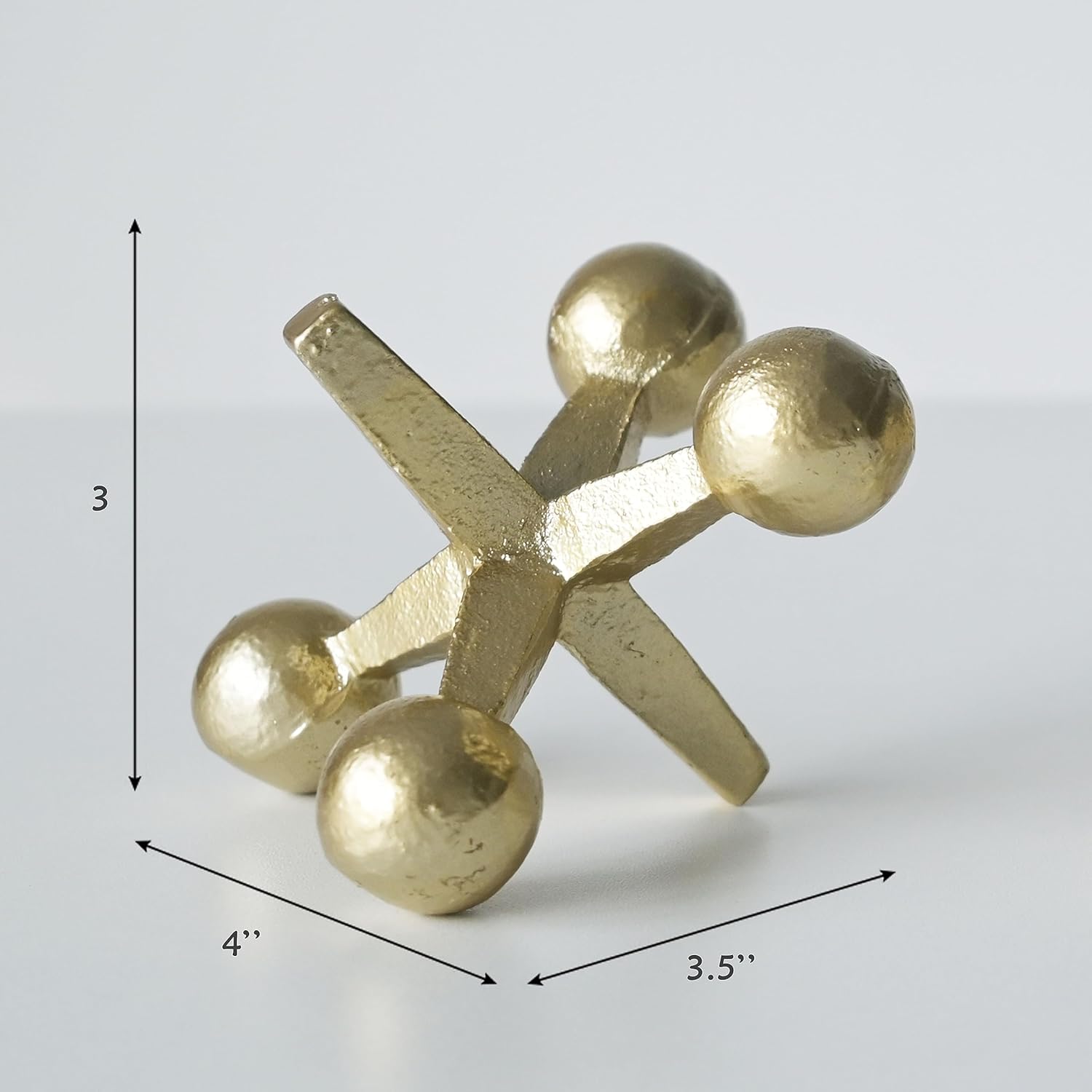 Gato de hierro fundido retro decorativo para el hogar, decoración de estantería, esculturas para decoración del hogar (dorado)