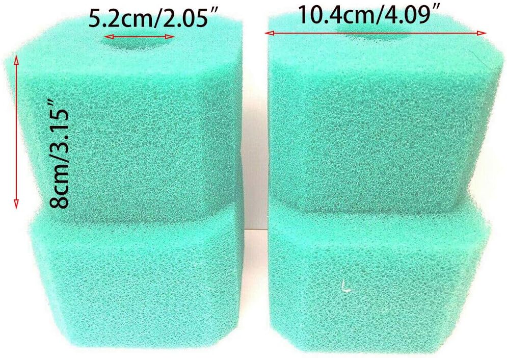 Esponja de filtro de espuma de 4 piezas, repuesto reutilizable lavable para bañera de hidromasaje