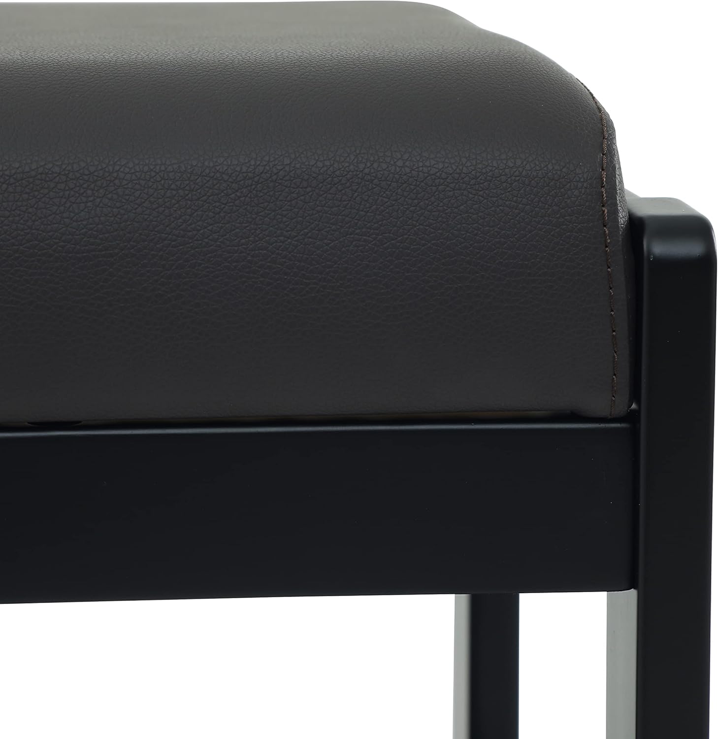 STRUGGLE Banco de zapatos de madera maciza, zapatero estable con asiento acolchado acolchado, estante de almacenamiento para zapatos para entrada,