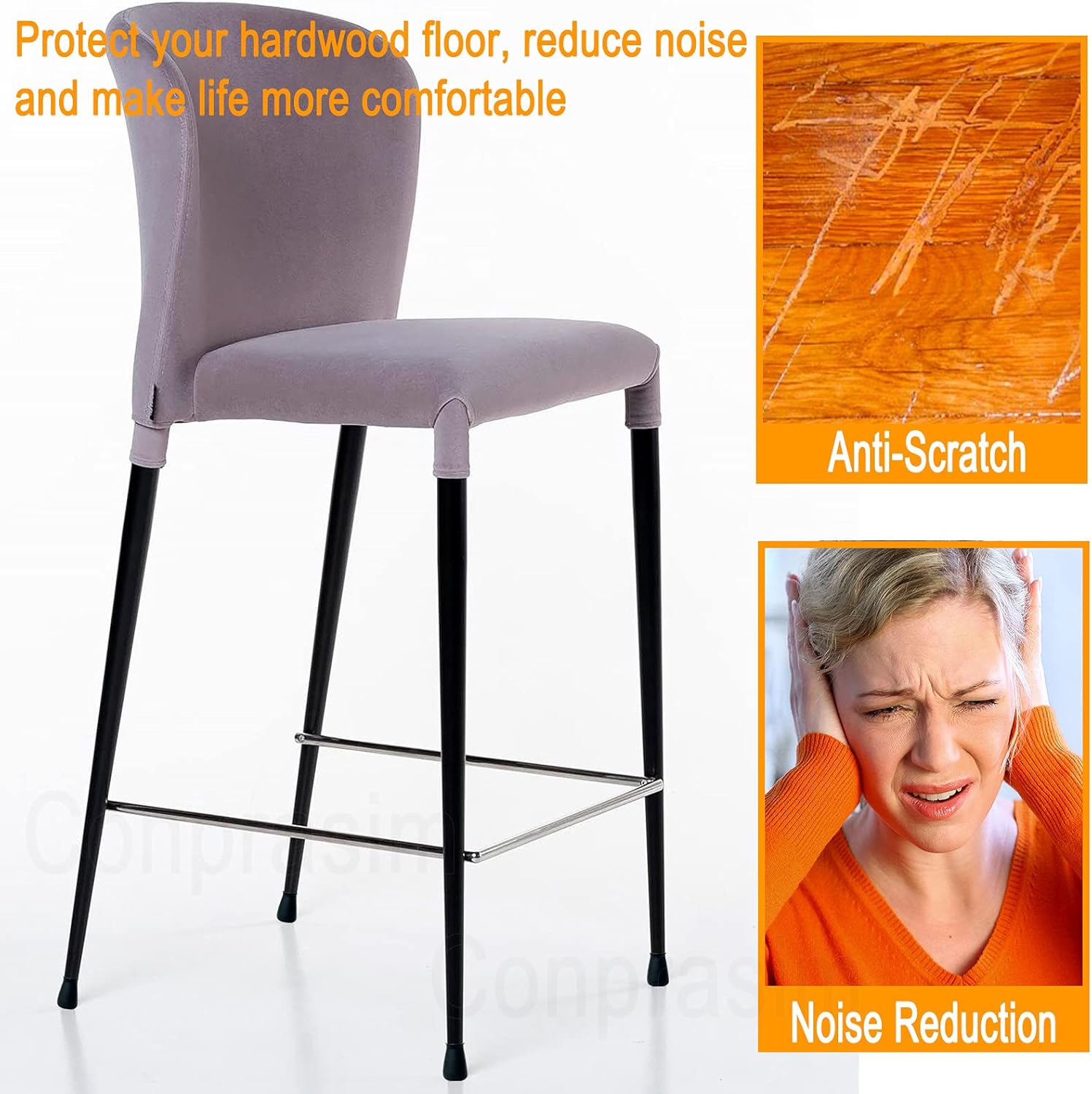 Protectores de suelo de silicona extra pequeños para patas de silla, para muebles de 0.5 a 1 pulgada, fundas antideslizantes para patas de silla,