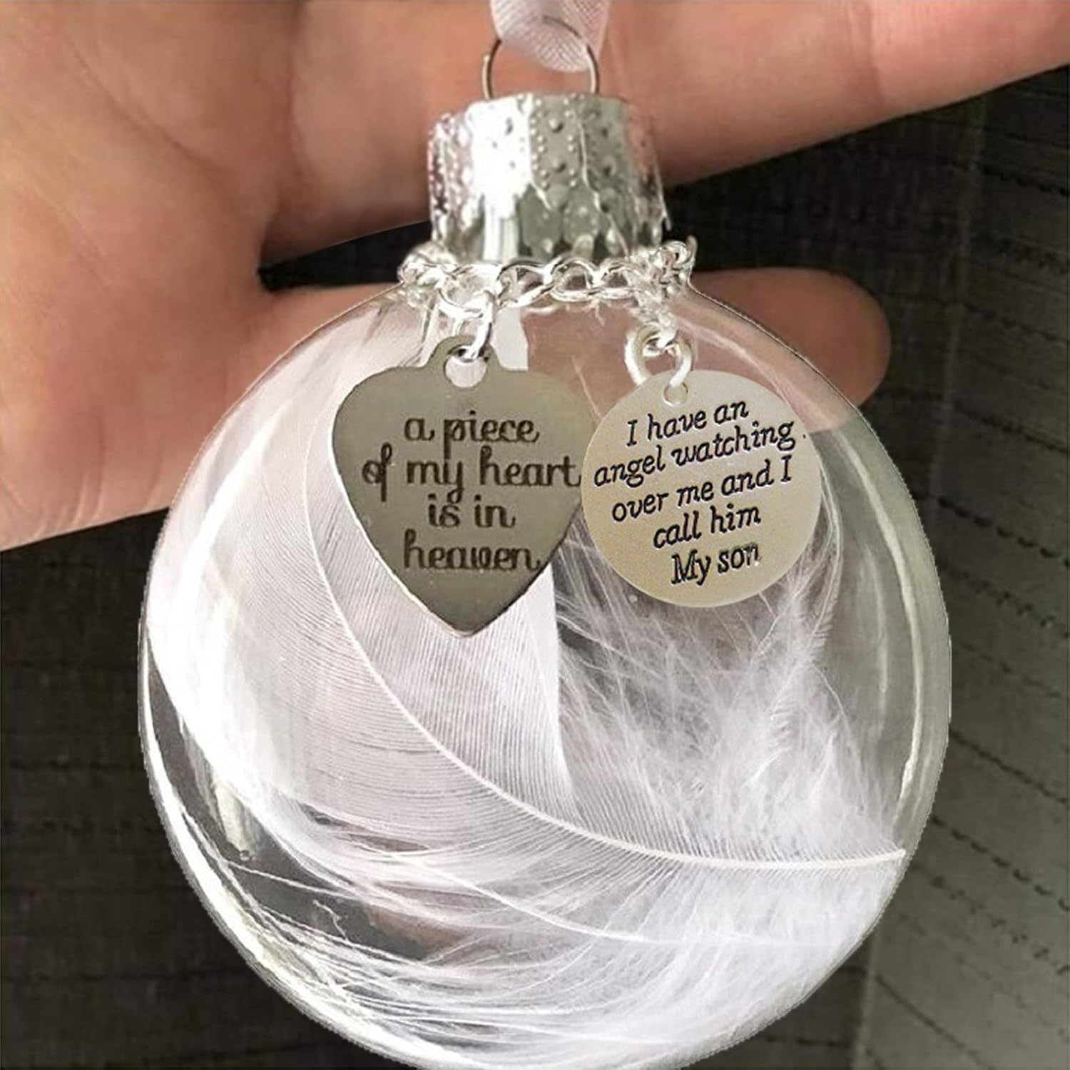 Bolas de Navidad para árbol de Navidad, bolas decorativas de plástico inastillables en Navidad, 1 unidad, corazón  Heave of Heart is Piece adornos