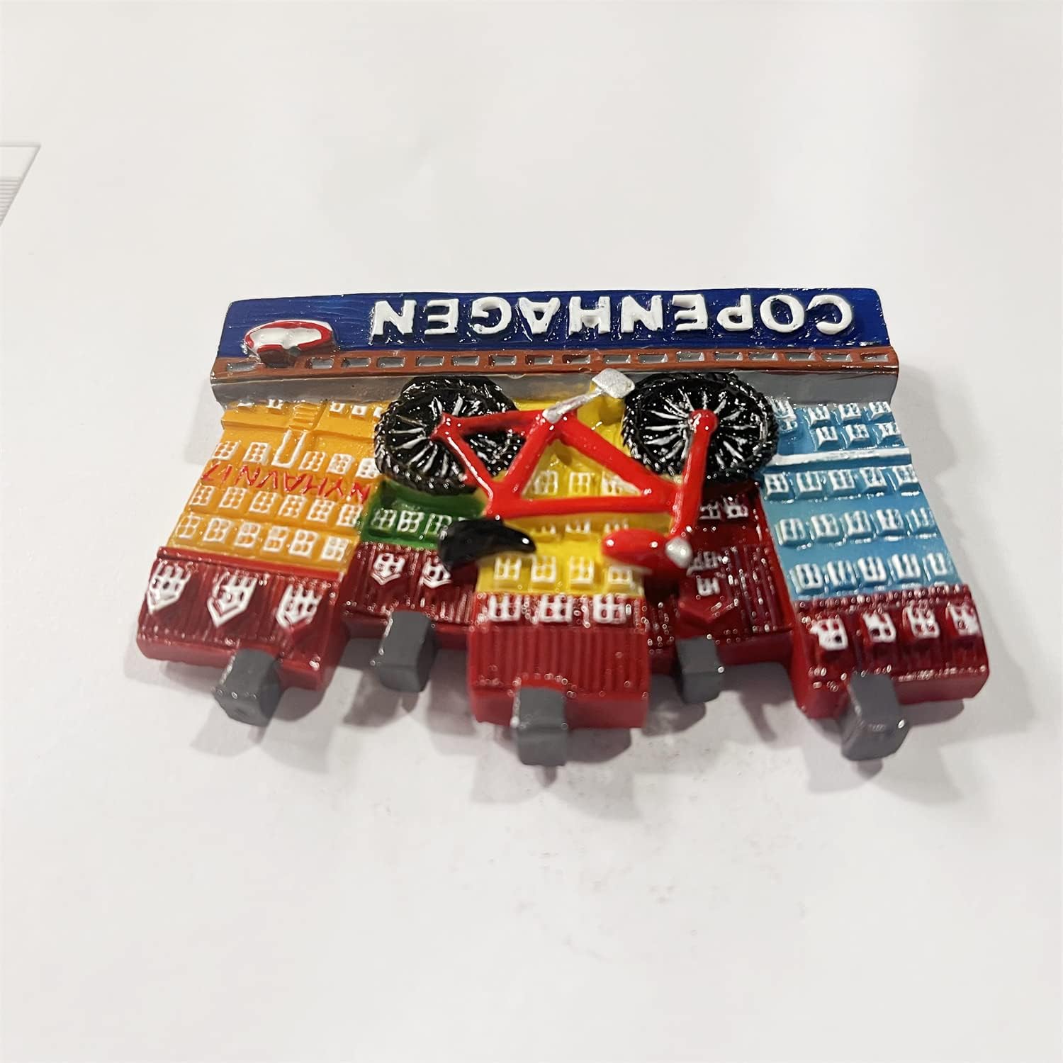 Copenhagen Dinamarca, imán 3D para nevera de regalo, resina hecha a mano, colección de decoración para el hogar y la cocina