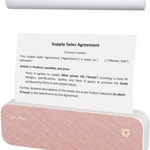 IOOIOO Peripage A40 Plus (300 DPI) Impresora portátil sin tinta, Bluetooth inalámbrica mini compacta para letras (8.5 x 11)papel térmico A4, para IOOIOO Peripage A40 Plus (300 DPI) Impresora portátil sin tinta, Bluetooth inalámbrica mini compacta para letras (8.5 x 11)papel térmico A4, para