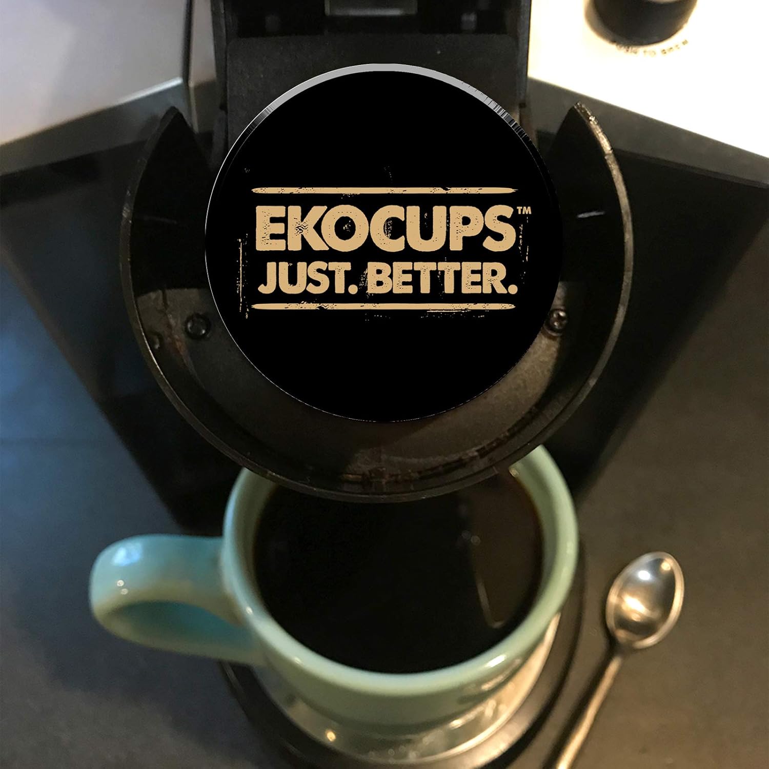 EKOCUPS Paquete de cápsulas de café orgánicas variadas de comercio justo, 30% más de café por taza, café gourmet ligero, medio y oscuro para