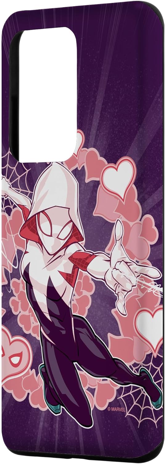 Funda para Galaxy S20 Ultra Marvel Spider-Man en el Spider-Verse Gwen Stacy Hearts