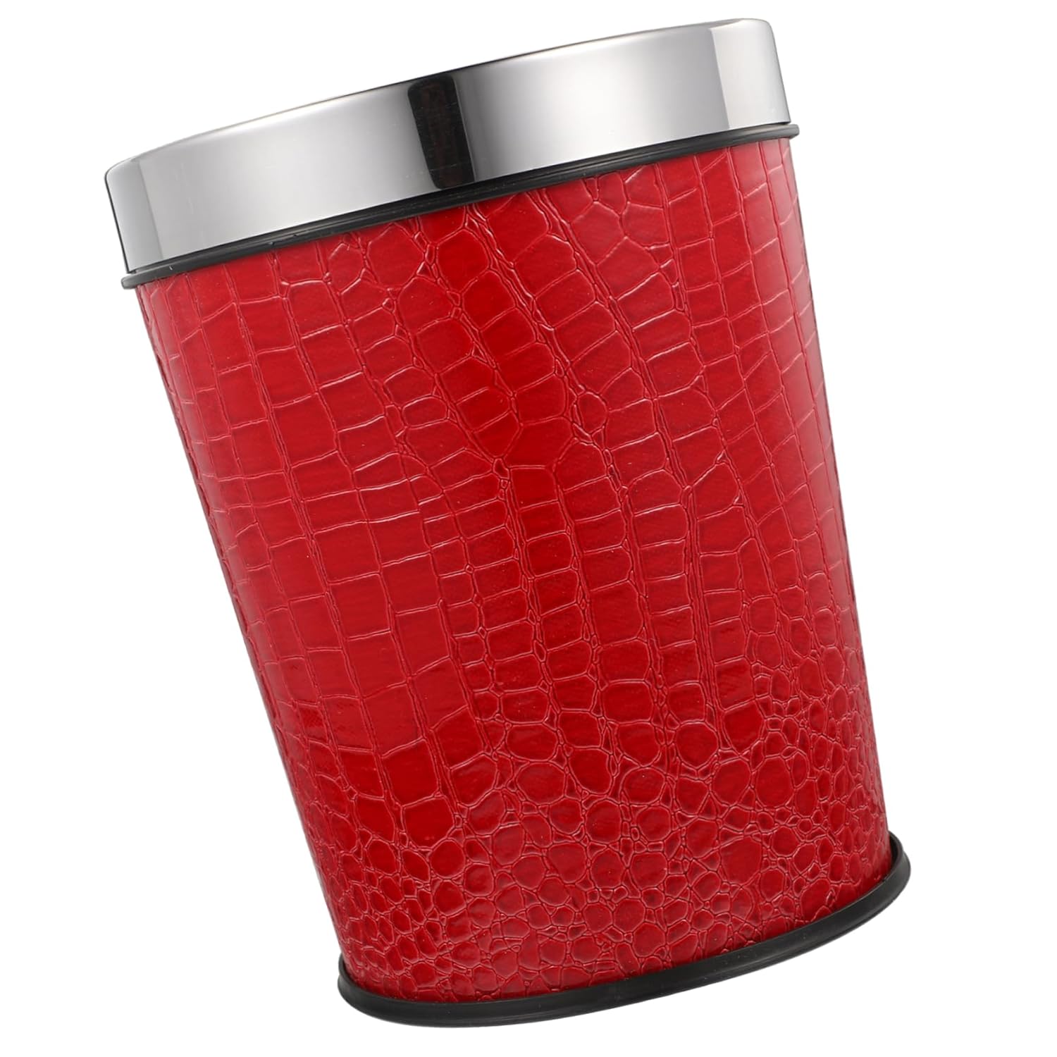 Bote de basura chino Contenedores de plástico Decoración para oficina Papelera de plástico para desperdiciar cubos de papel Cubo de basura retro