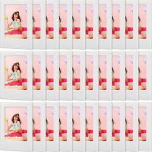 Paquete de 30 mini marcos magnéticos de 2 x 3 pulgadas, soporte para fotos de mesa pequeño compatible con Polaroid Fujifilm Instax para nevera, Paquete de 30 mini marcos magnéticos de 2 x 3 pulgadas, soporte para fotos de mesa pequeño compatible con Polaroid Fujifilm Instax para nevera,