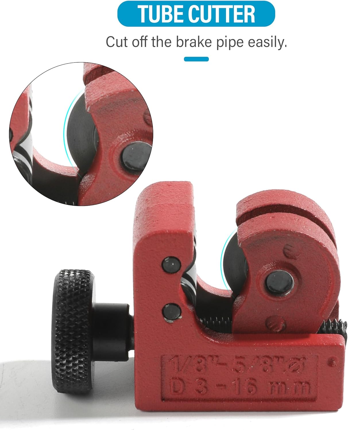 YAKEFL – Kit de herramientas de abocinación de línea de freno, accesorios de automóvil, herramienta de frenado, herramienta de freno con