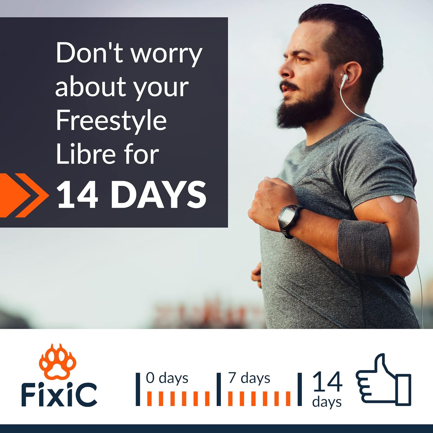 Fixic Parches adhesivos Freestyle 25 piezas  Bueno para Libre  Enlite  Guardian  Vendajes adhesivos impermeables  Cubiertas Libre  Papel precortado