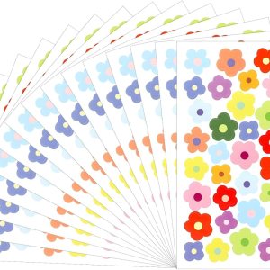 585 mini calcomanías de flores para álbumes de recortes, pequeñas calcomanías bohemias pequeñas y lindas calcomanías autoadhesivas en colores 585 mini calcomanías de flores para álbumes de recortes, pequeñas calcomanías bohemias pequeñas y lindas calcomanías autoadhesivas en colores
