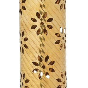 Ajuny Soporte para quemador de incienso de latónsoporte para palo de incienso, soporte en torre, atrapaseñas de cenizas, diseño de flor Jali para Ajuny Soporte para quemador de incienso de latónsoporte para palo de incienso, soporte en torre, atrapaseñas de cenizas, diseño de flor Jali para