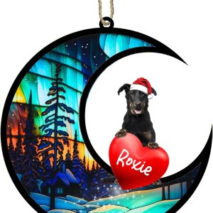 Adorno de Navidad personalizado Beauceron, adorno de Beauceron con nombre, pérdida de mascotas, regalos para los amantes de los perros, pérdida de Adorno de Navidad personalizado Beauceron, adorno de Beauceron con nombre, pérdida de mascotas, regalos para los amantes de los perros, pérdida de