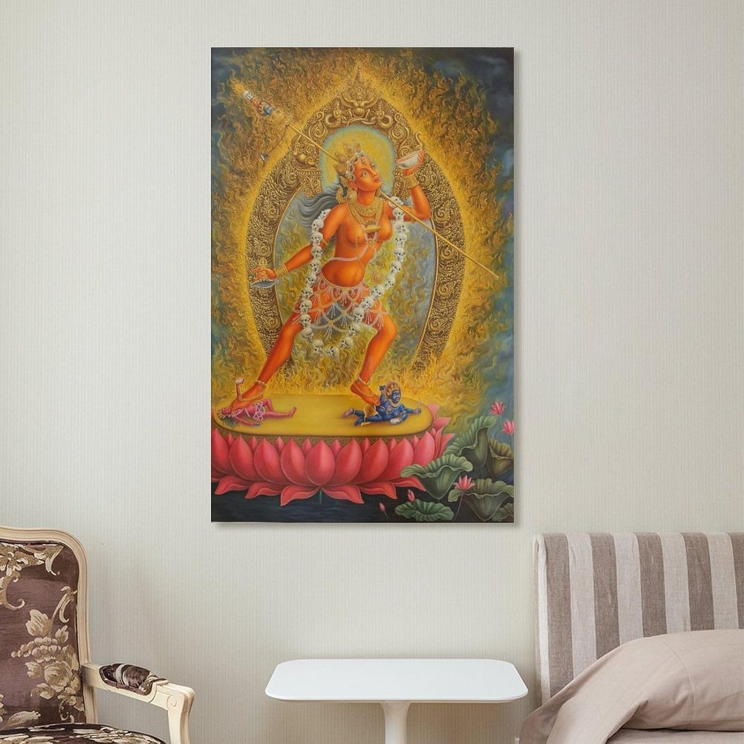 Vajrayogini Thang Ga – Póster de arte religioso, pintura en lienzo, póster de arte de pared para dormitorio, sala de estar, decoración de 08 x 12