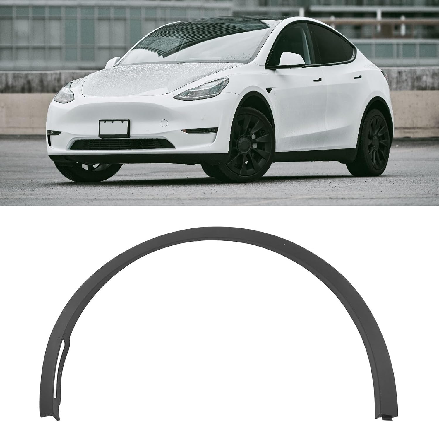 Guardabarros para Tesla Modelo Y, moldura de arco de rueda de guardabarros trasero del lado del pasajero, moldura de rueda lateral del automóvil,