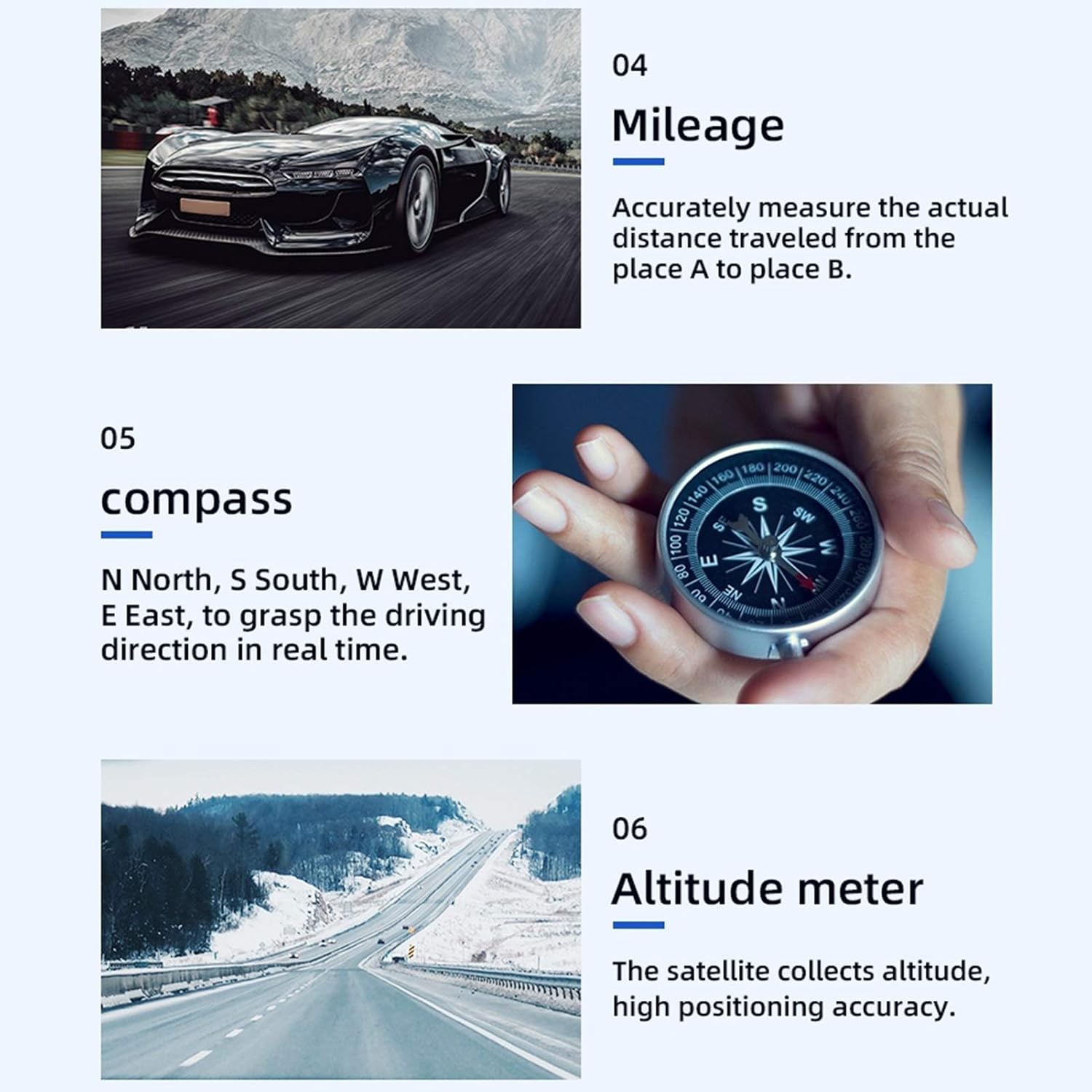 Qiilu Head Up Display, Universal Head Up Pantalla LCD OBD2+GPS Auto HUD Monitor Proyector multifuncional para vehículos que cumplen con los