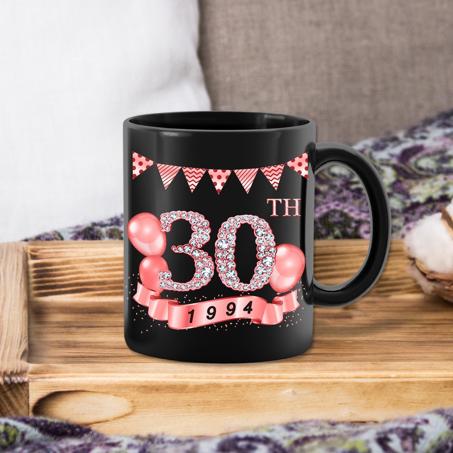 MiCa – Regalos de cumpleaños para mujeres, taza de 30 cumpleaños con información de la antigüedad de 1994, regalos de 30 cumpleaños, decoraciones de