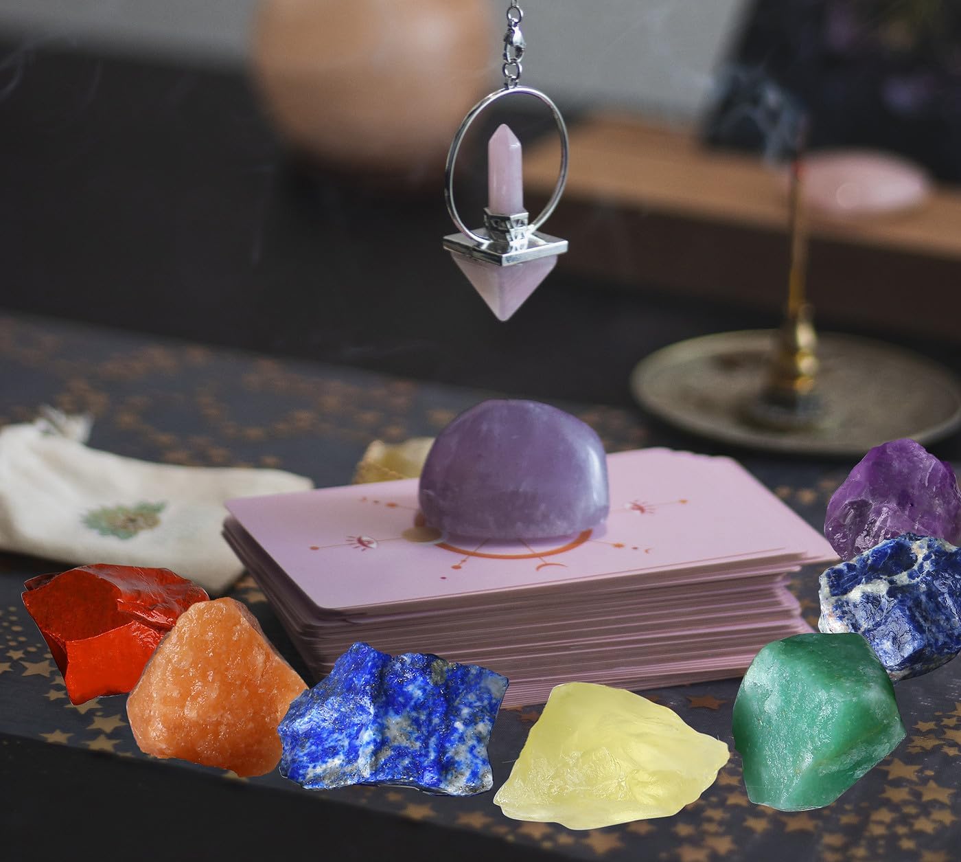 QINJIEJIE Piedras naturales de cristales crudos de citrino de 0.9 libras, grandes rocas ásperas de 1 pulgada, piedras preciosas de Reiki, fuentes