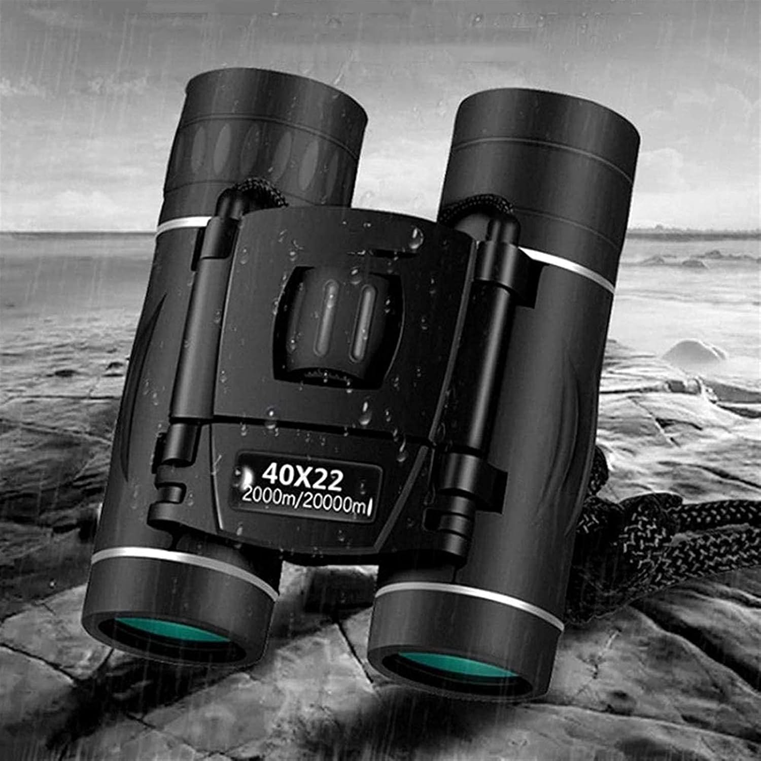 Prismáticos para adultos plegables Hd prismáticos 2000M largo alcance telescopio para caza deportes al aire libre camping viajes