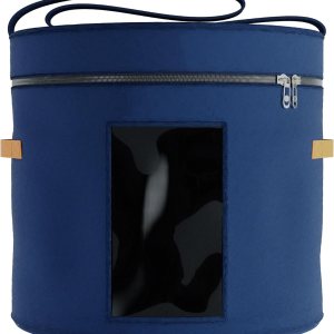 Caja de almacenamiento para sombreros redondos  19 x 17 pulgadas  Caja de sombrero de vaquero con ventana transparente  Estuche de transporte de Caja de almacenamiento para sombreros redondos  19 x 17 pulgadas  Caja de sombrero de vaquero con ventana transparente  Estuche de transporte de