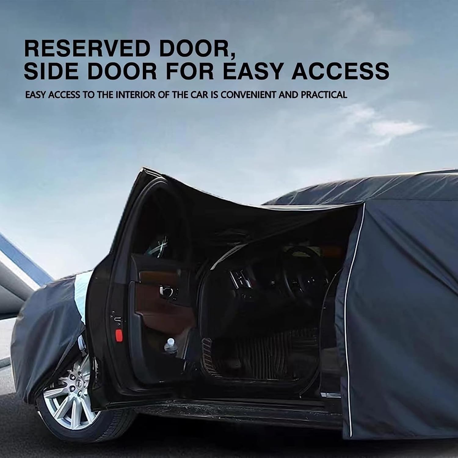 Funda impermeable para automóvil Volvo C70 V40 V50 V60 XC40 XC90, funda impermeable transpirable grande con cremallera, cubierta completa