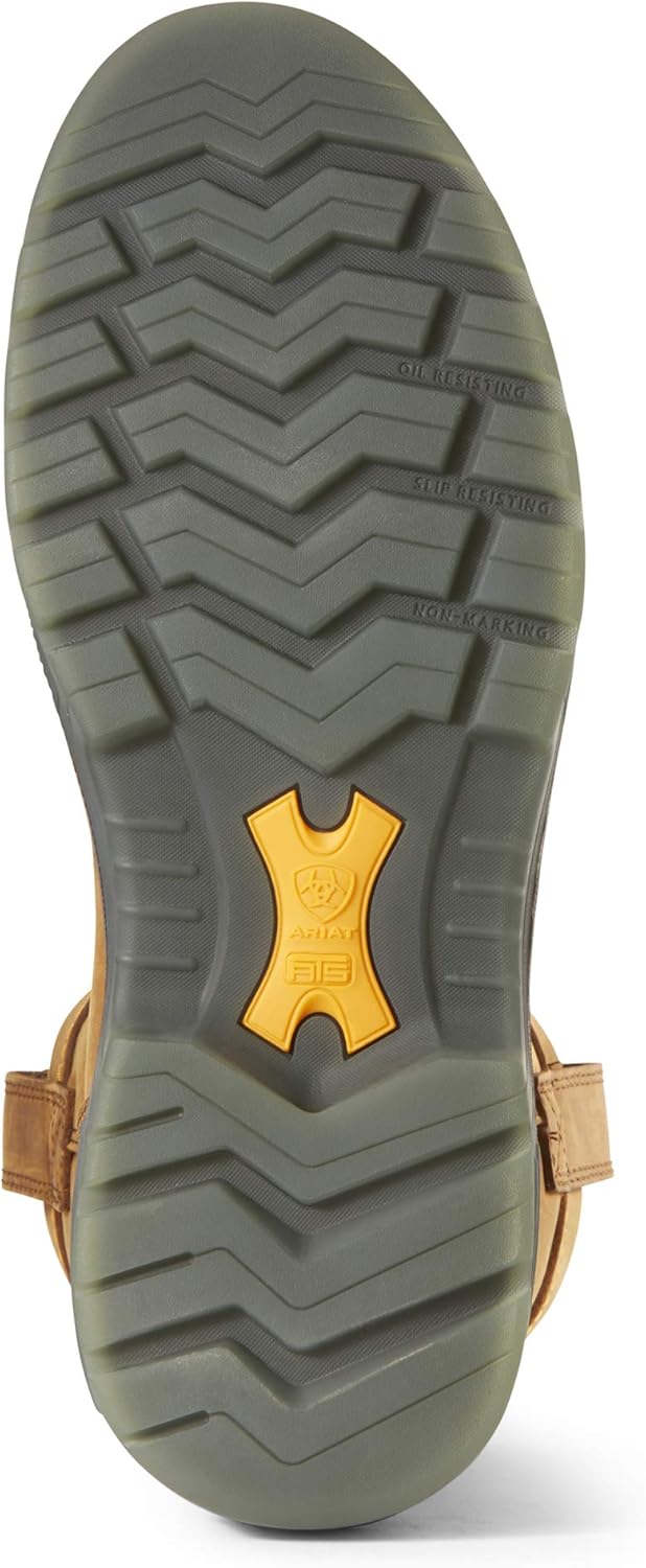 ARIAT Botas de trabajo Turbo Pull-On impermeables con punta de carbono para hombre