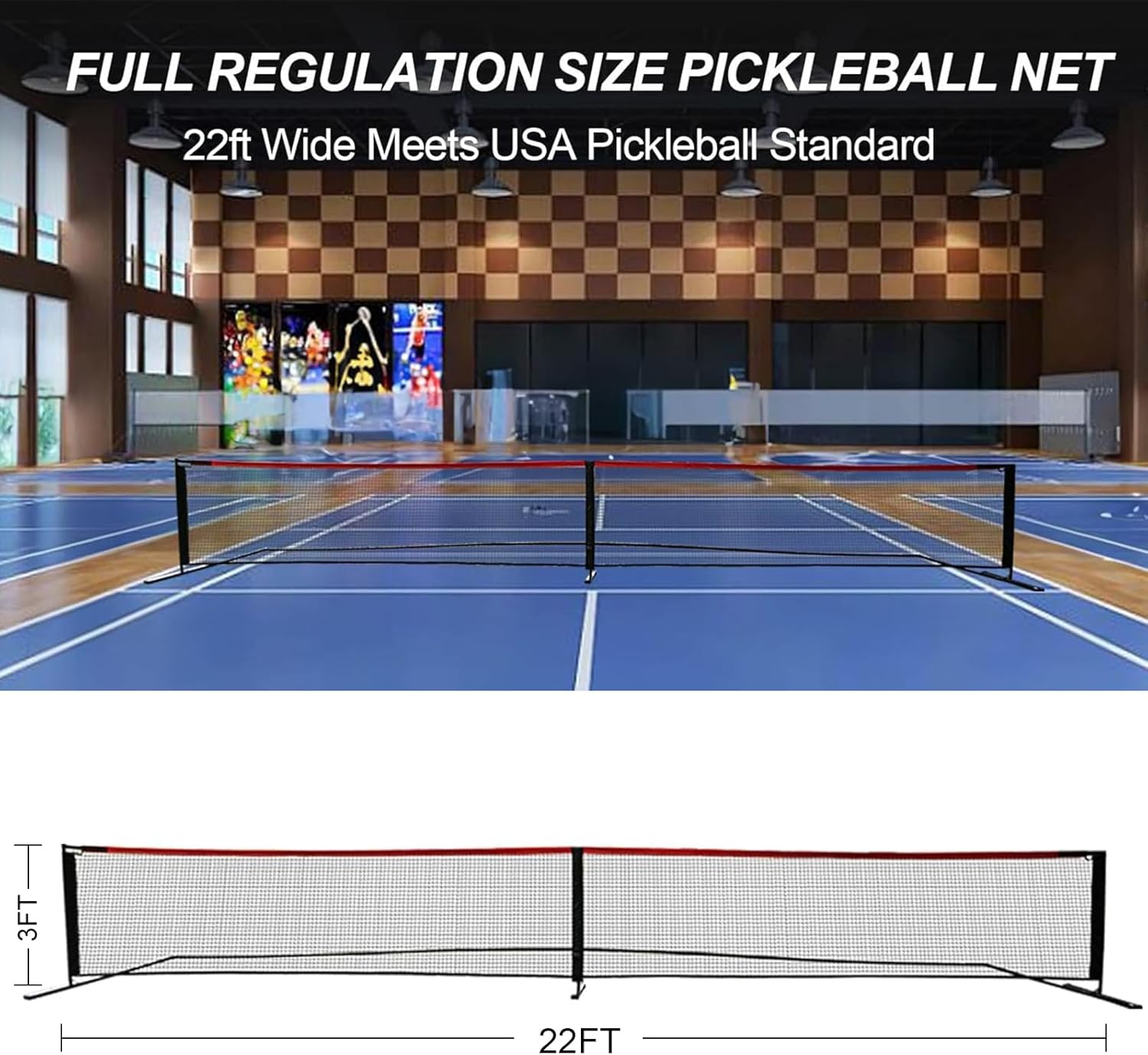 Pennpliy Pickleball Paddle Set of 4, Pickleball Set with Net, Pickleball Set with Net and Paddles, Pickleball Set 4, Pickleball Paddles, Balls &
