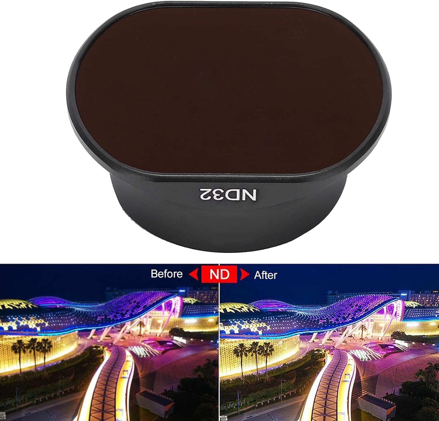 YYOYY – Filtros ND para lentes, filtros de lente de densidad neutra para dron, filtros de lente de cámara impermeables, restauran colores reales,