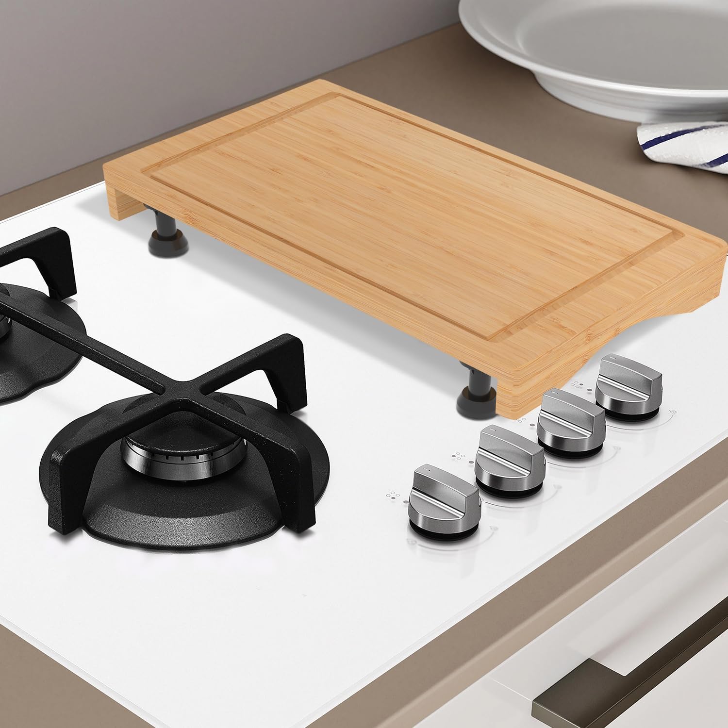 Tabla de cortar para fregadero de cocina, 21.6 pulgadas de largo x 11.41 pulgadas de ancho, tabla de cortar elevada con patas, superficie de trabajo