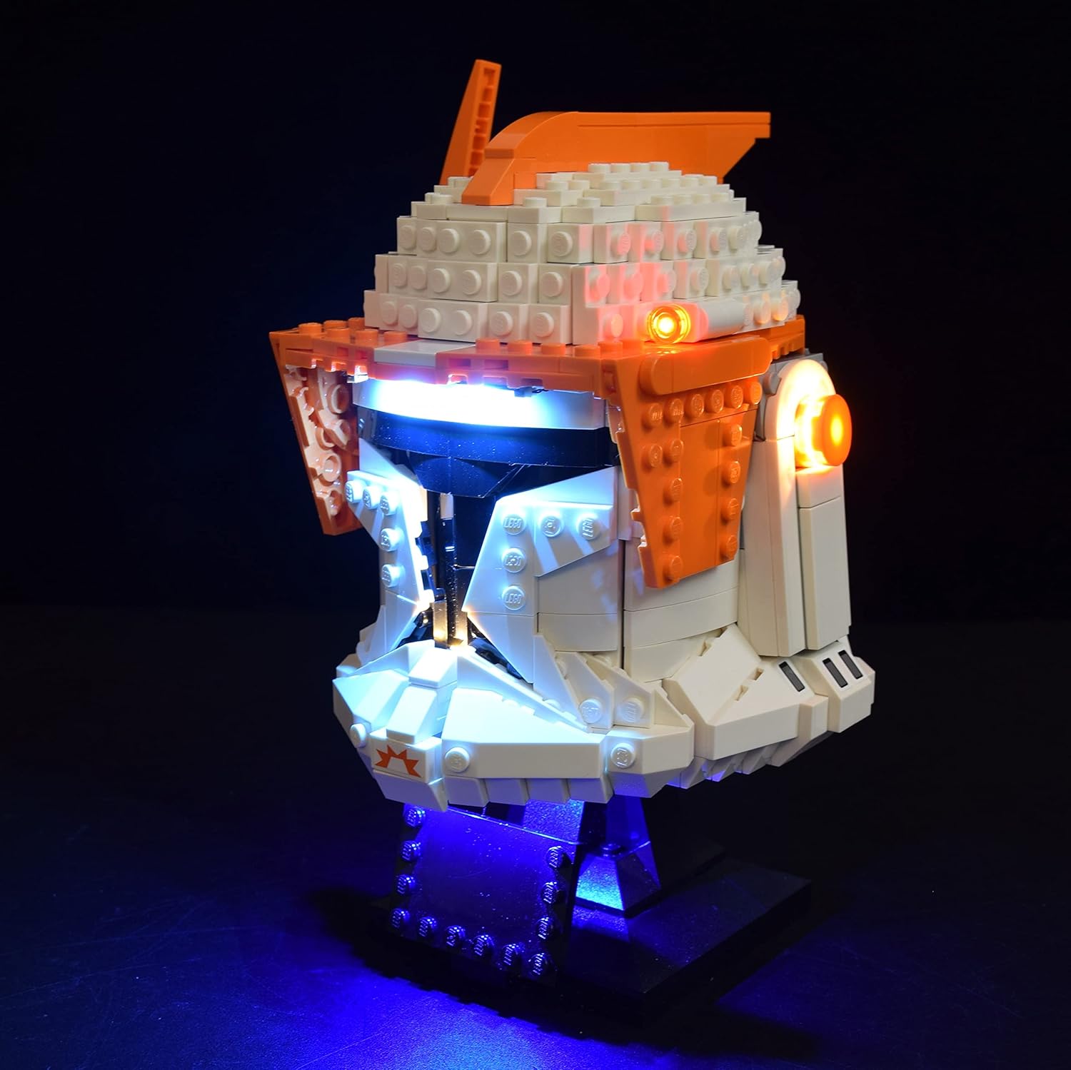 Kit de iluminación LED diseñado para casco de Star Wars Clone Commander Cody compatible con Lego 75350, no incluye modelo