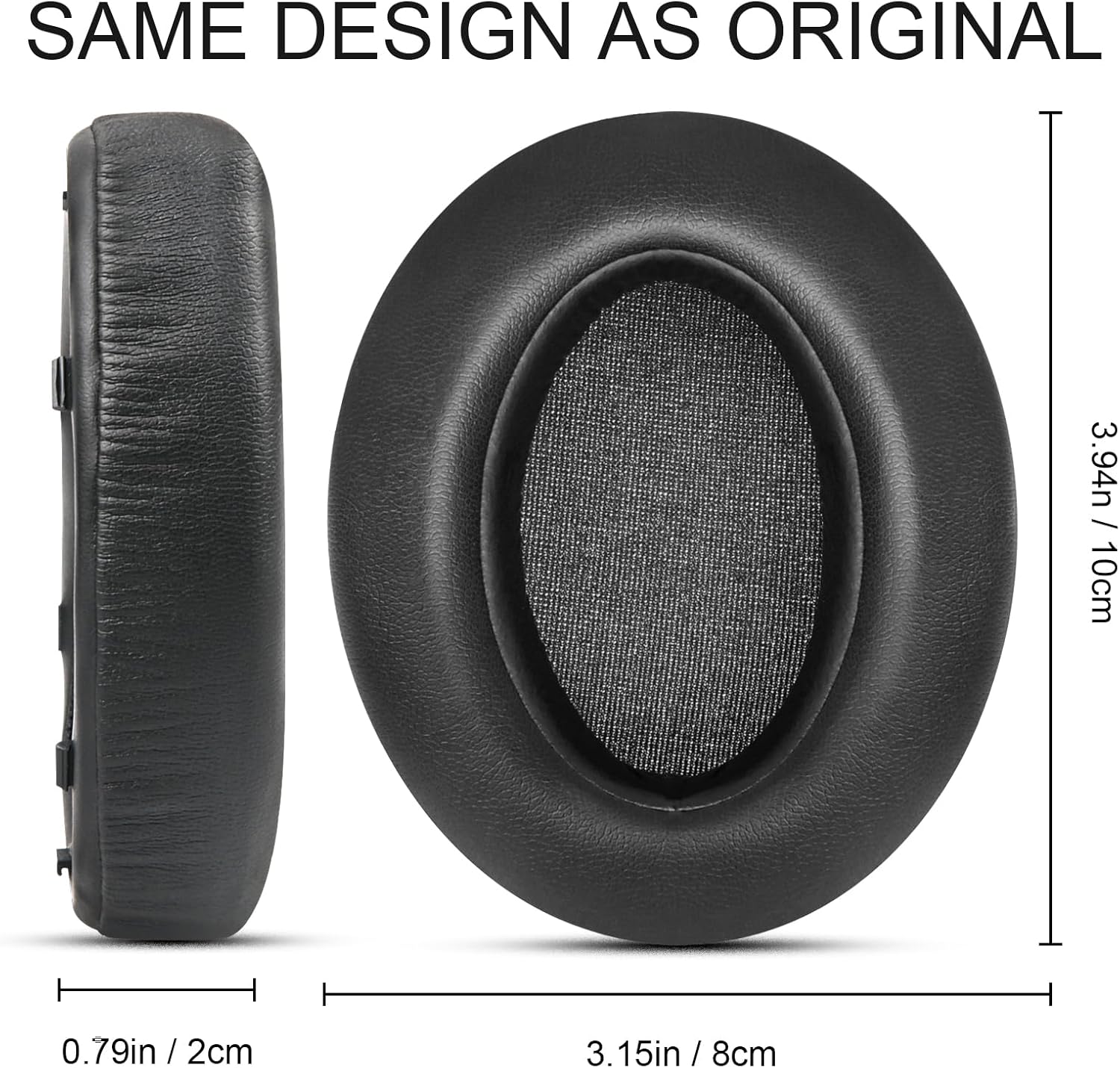 Gvoears Almohadillas de repuesto para auriculares Sony WH-XB910N, almohadillas de repuesto, espuma viscoelástica premium, cuero suave y duradero