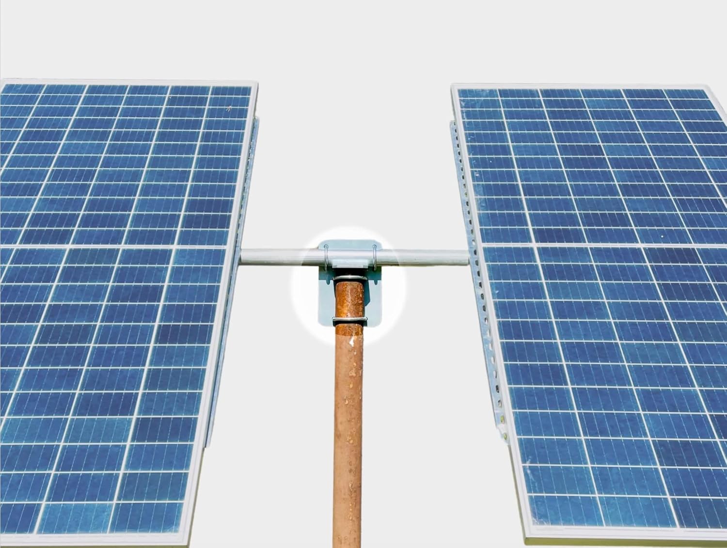 Panel solar superior del soporte de montaje en poste y kit de montaje en panel para tubería de 4″