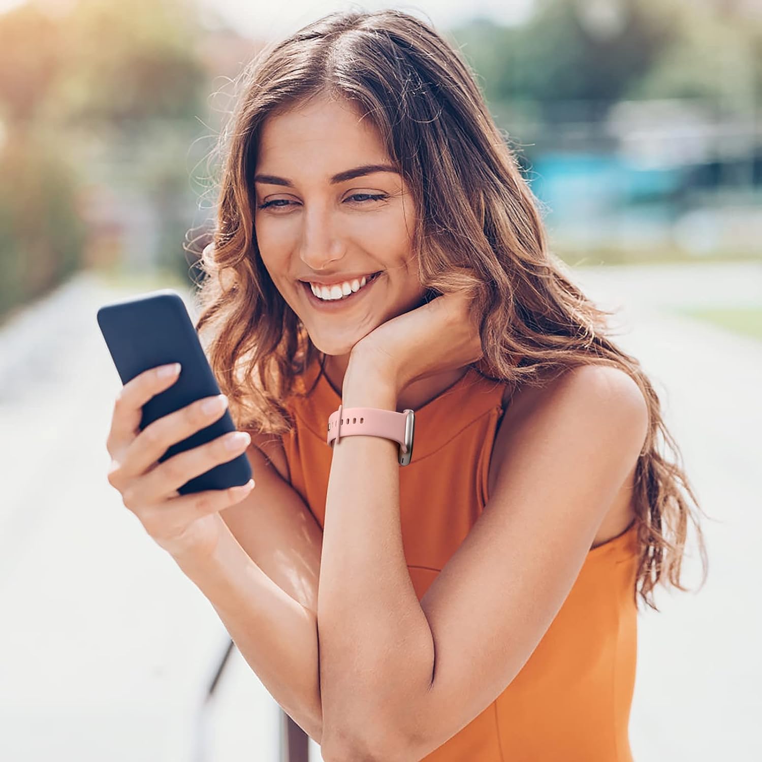 Maledan – Paquete de 6 correas compatibles con Apple Watch de 1.49, 1.57, 1.61, 1.65, 1.73 o 1.77 pulgadas, para mujeres u hombres, correa deportiva