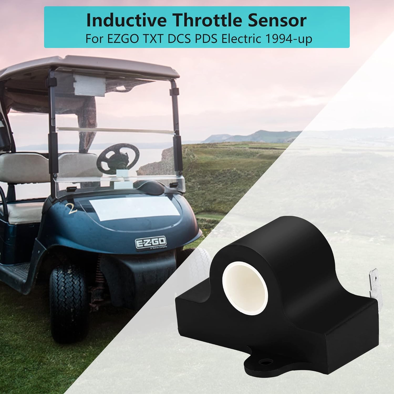 10L0L Sensor inductivo del acelerador del carrito de golf para EZGO TXT 1994 y más, DCS, PDS Electric 25854G01 25854-G01