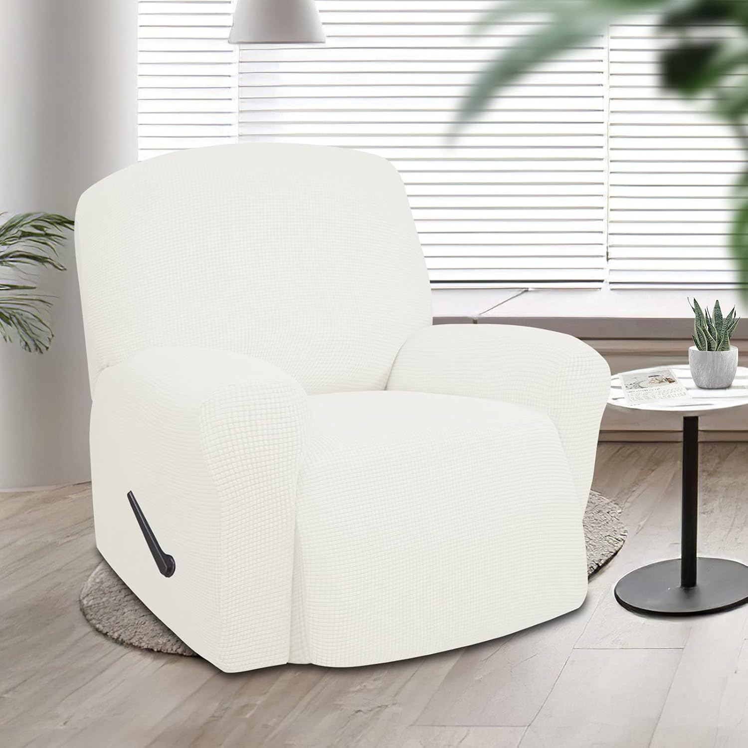 Easy-Going Funda elástica para sofá reclinable de gran tamaño, 1 pieza, protector de muebles suave con parte inferior elástica para niños, poliéster