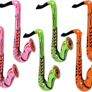 Colorido saxofón infla de 22 pulgadas (3 colores), instrumento musical inflable para juego simulado, concierto, jazz, sesión de fotos, cabina, Colorido saxofón infla de 22 pulgadas (3 colores), instrumento musical inflable para juego simulado, concierto, jazz, sesión de fotos, cabina,