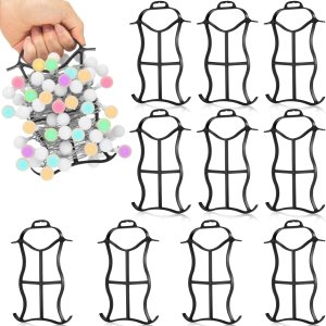 Soporte de almacenamiento de luces de Navidad multiusos para Navidad, cable de luz, cuerda organizadora de guirnalda de cuentas de Navidad, manguera Soporte de almacenamiento de luces de Navidad multiusos para Navidad, cable de luz, cuerda organizadora de guirnalda de cuentas de Navidad, manguera