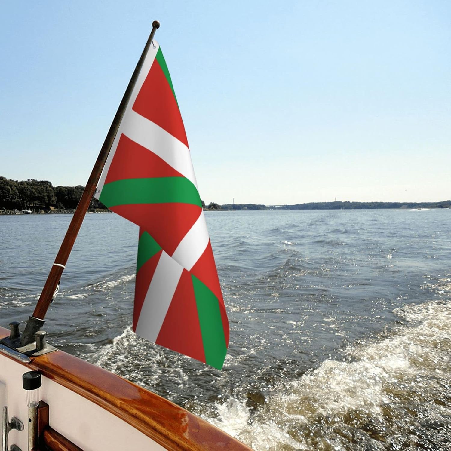 Bandera del País Vasco de doble cara de 3 x 5 pies, banderas para exteriores, banderas decorativas duraderas para interiores y patio, banderas