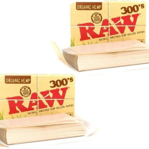 RAW Papel de liar orgánico 300 1.25 1 14 tamaño 1 paquete 300 hojas (2) RAW Papel de liar orgánico 300 1.25 1 14 tamaño 1 paquete 300 hojas (2)