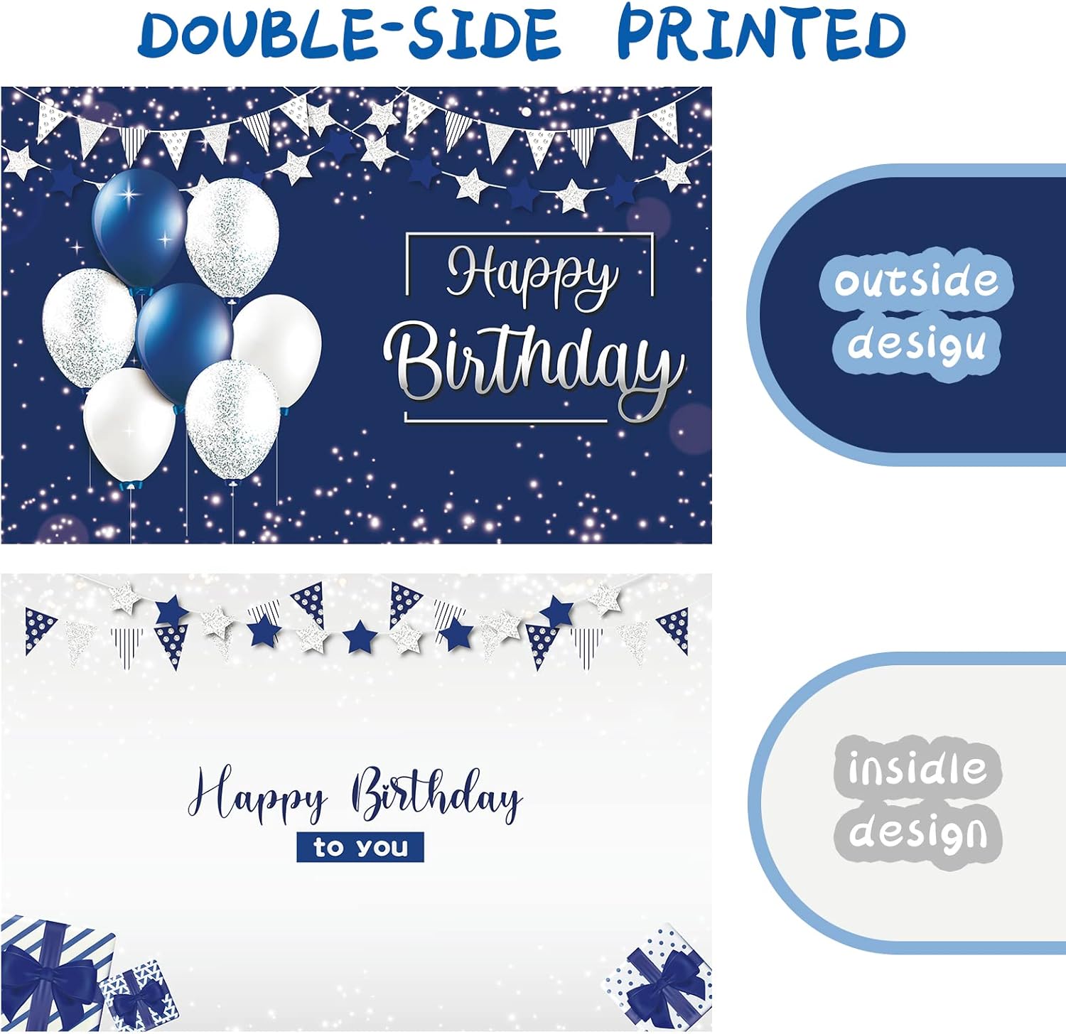 Tarjeta de cumpleaños jumbo con sobre, tarjeta de felicitación extra grande de 22 x 14 pulgadas para mujeres, hombres, jefes, libro de invitados