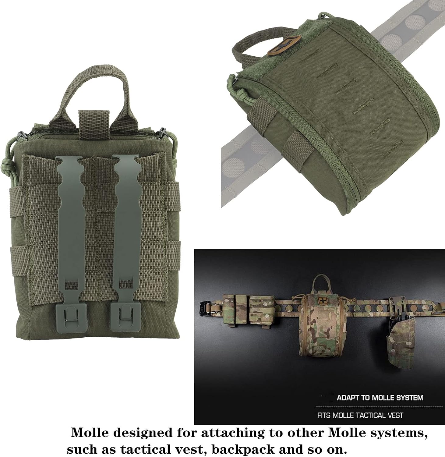 Kits de primeros auxilios Rip-Away Utilidad médica táctica IFAK Medical Molle bolsa militar Med liberación rápida emergencia EDC bolsas kit de