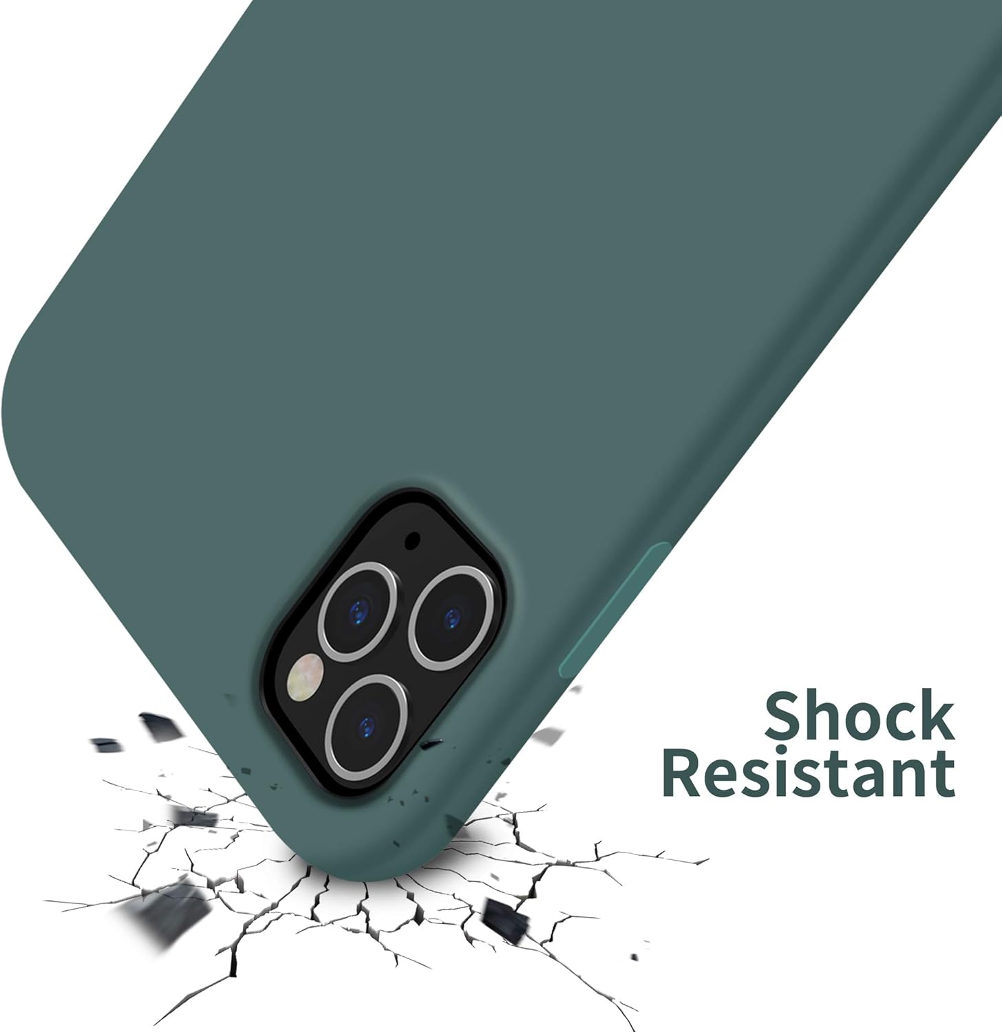 OTOFLY Funda para iPhone 11 Pro, ultra delgada, funda de gel de silicona líquida con protección de cuerpo completo, antiarañazos, a prueba de