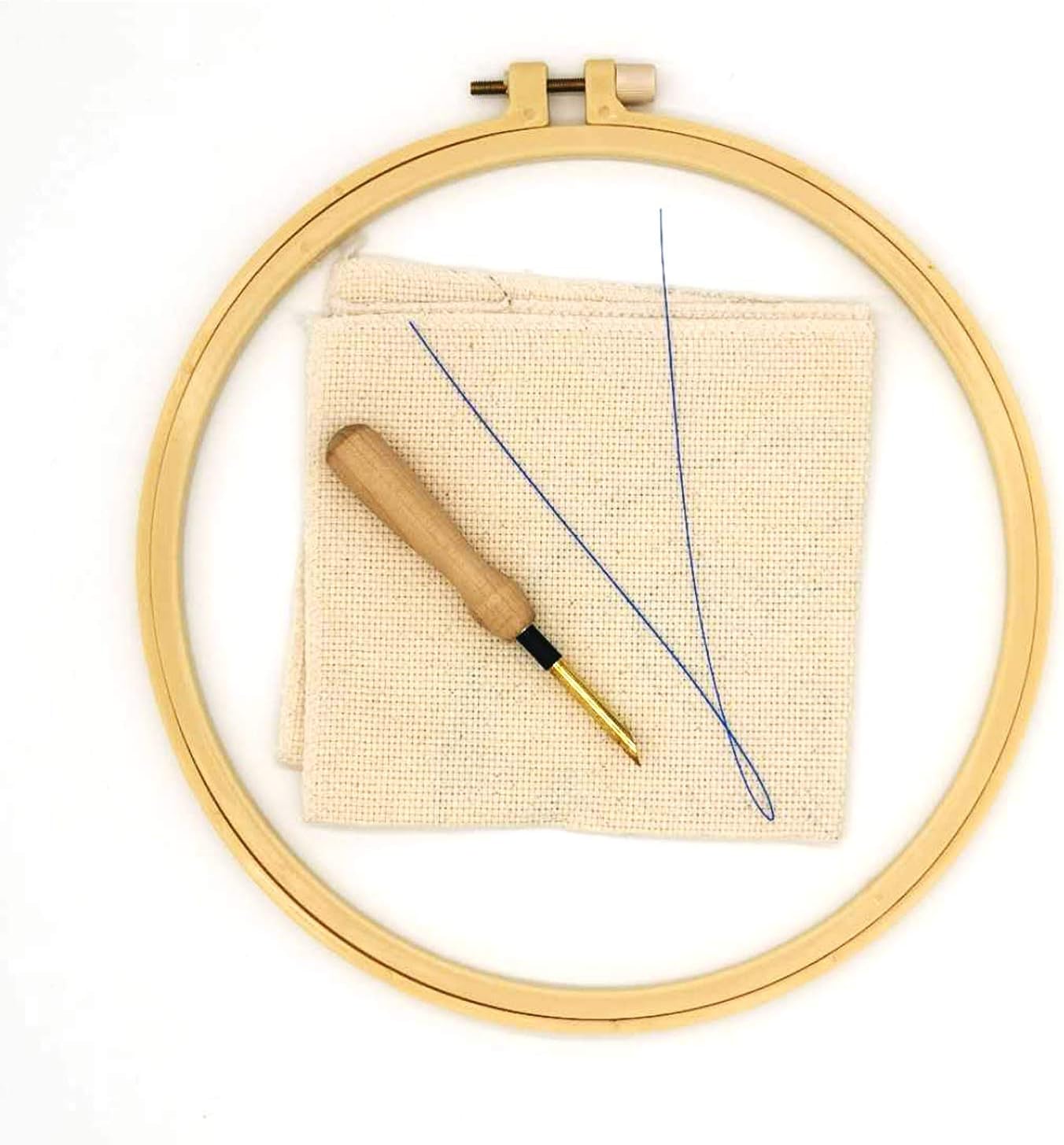 Maydear – Kit de bordado para manualidades, con aguja de perforar y marco de bordado, regalo creativo para manualidades para adultos y niños