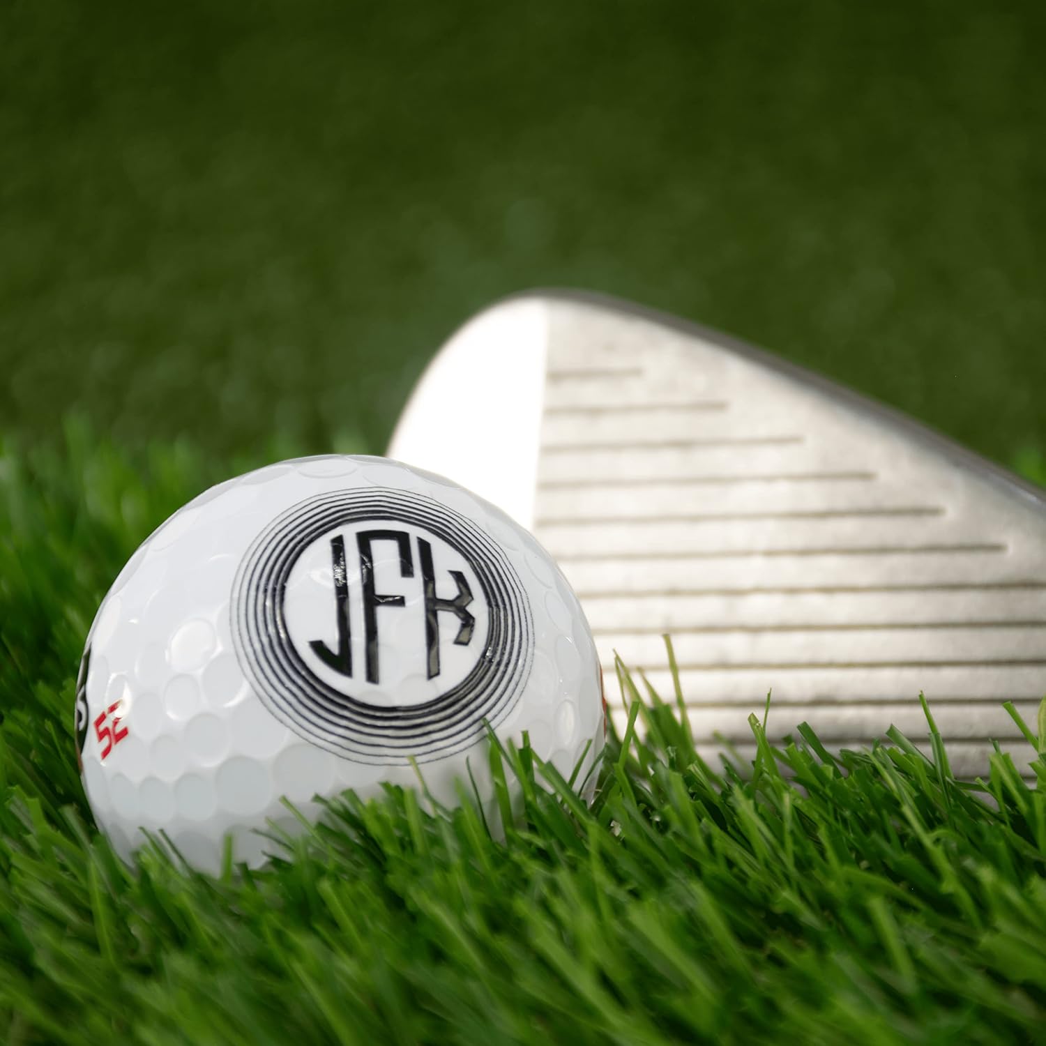 Pelotas de golf personalizadas, manga de 3 pelotas de golf Wilson Staff Elite, diseños monogramados personalizados añaden tu nombre e iniciales