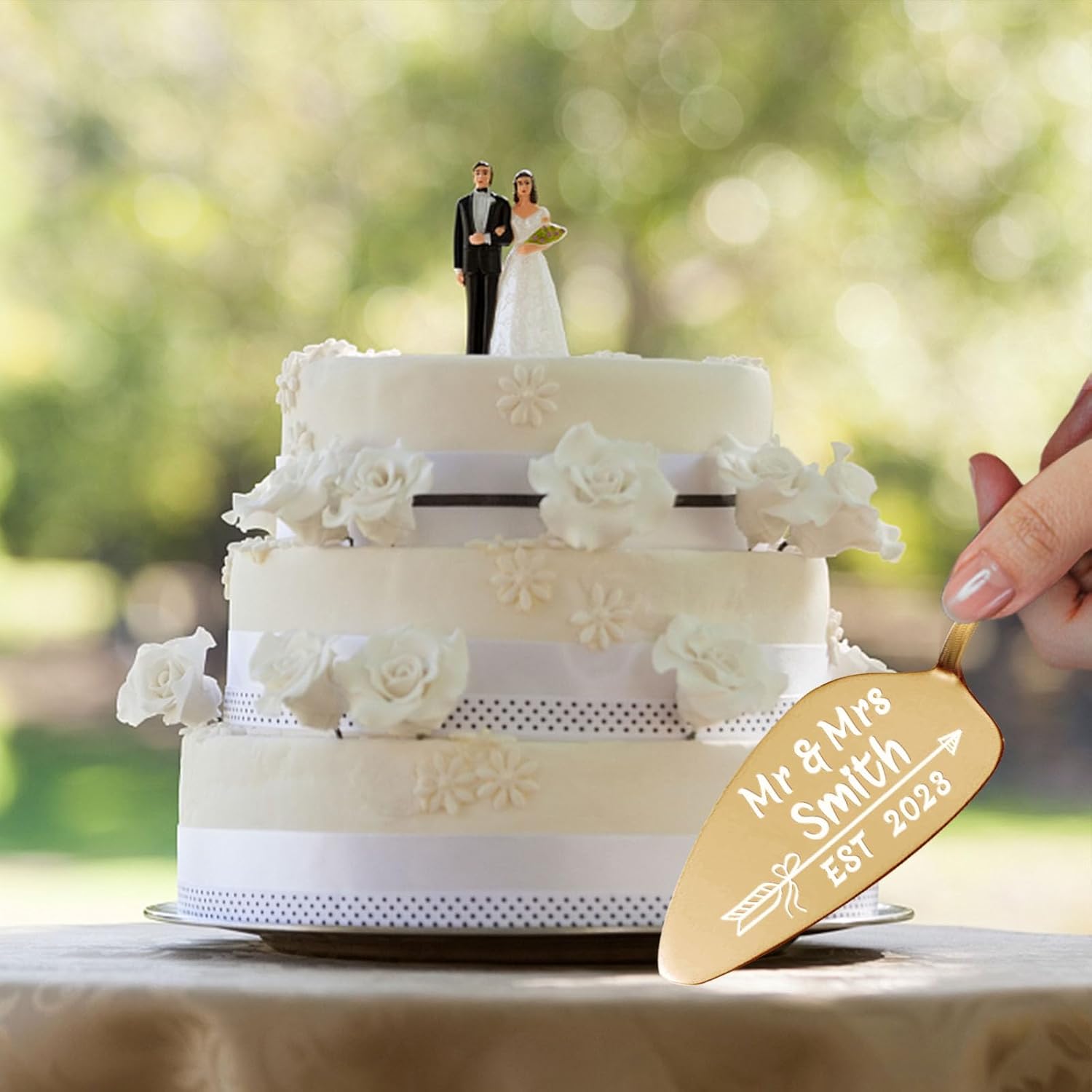 Juego de corte personalizado para tartas de boda, grabado personalizado, cuchillo y servidor para tartas de boda, cortador de pasteles personalizado
