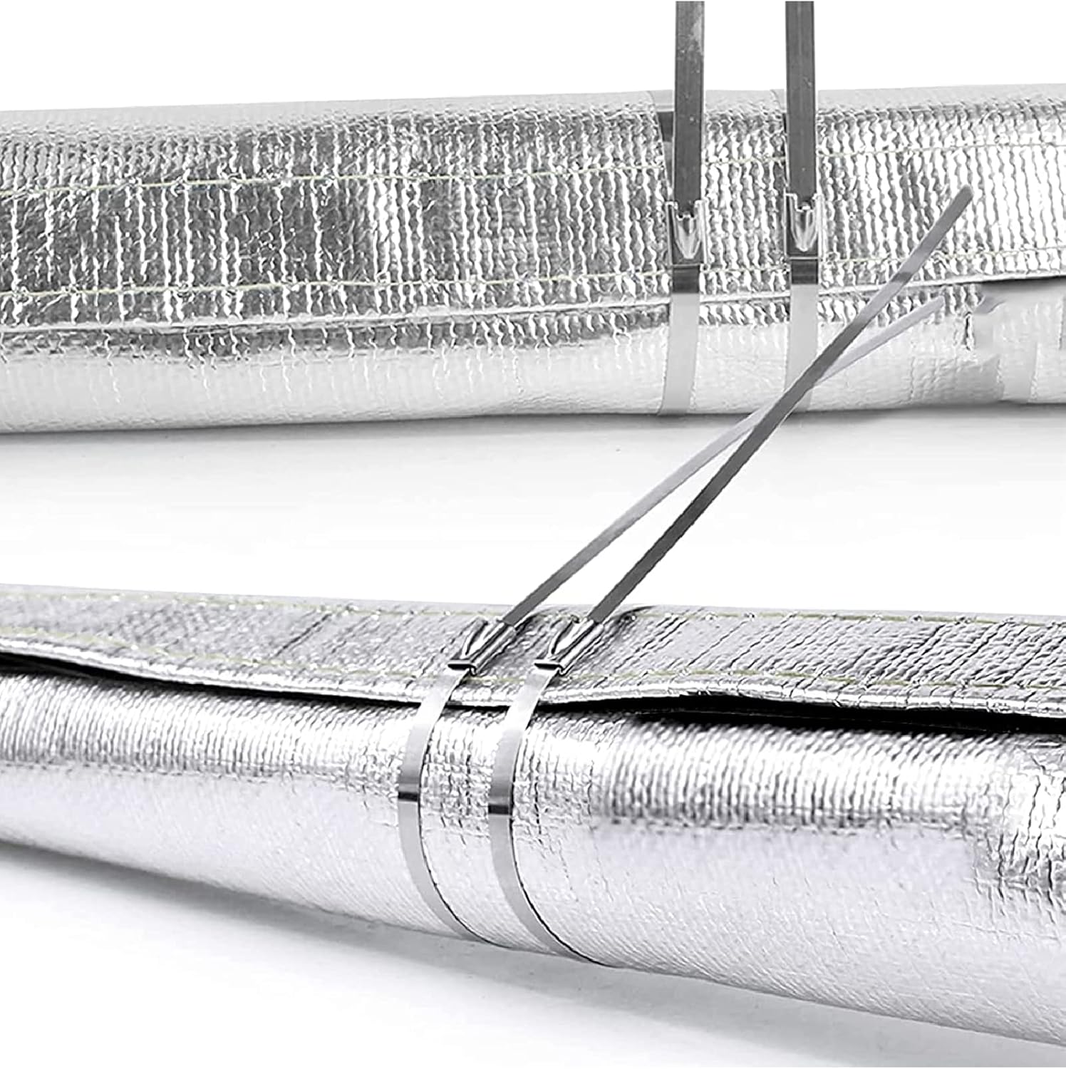 Funda de calor aluminizada para protección contra el calor, línea de combustible, cable de calor para la máxima protección contra el calor,