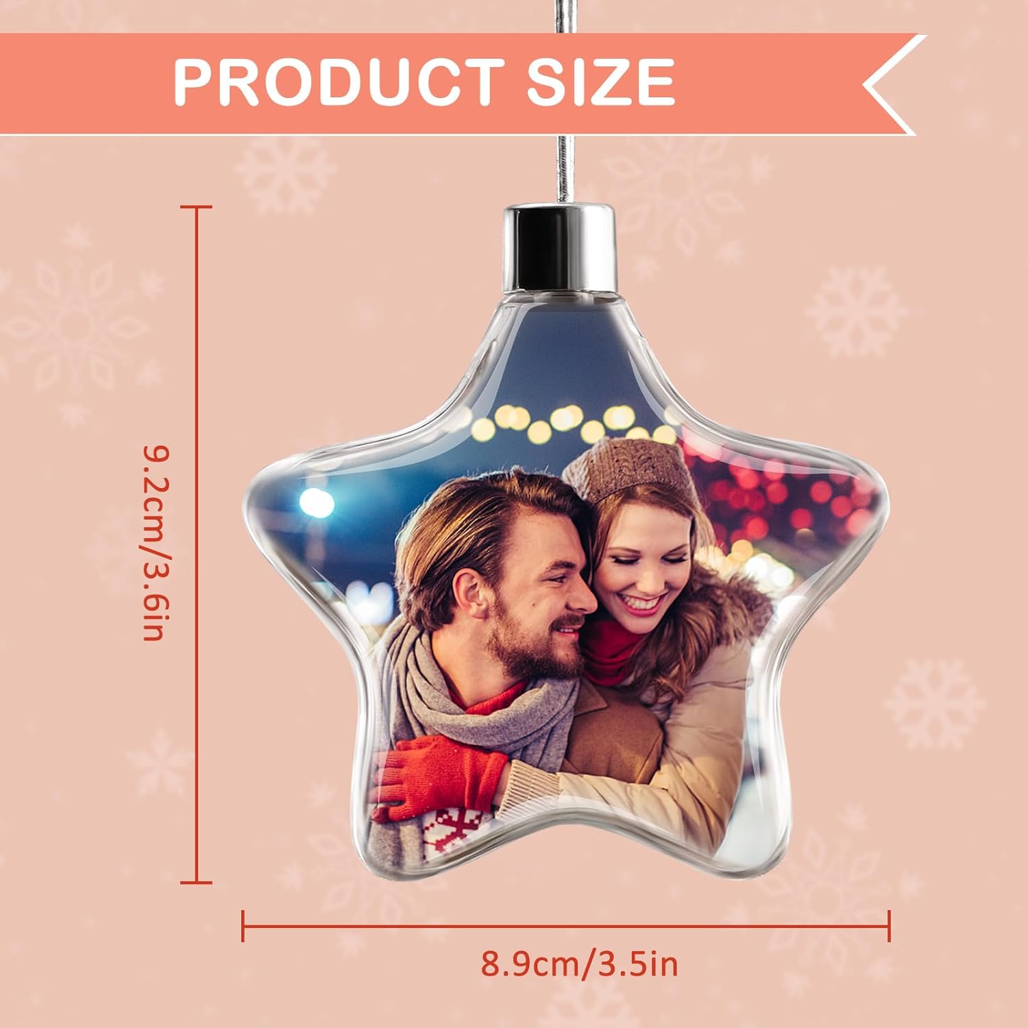Adorno de bola de Navidad con foto personalizada, texto con imagen personalizada, pequeña bola colgante, árbol de Navidad, decoración del hogar,