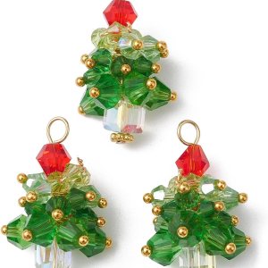 LiQunSweet Colgantes de cristal de los encantos de la luna de la flor de la planta, No es una piedra preciosa LiQunSweet Colgantes de cristal de los encantos de la luna de la flor de la planta, No es una piedra preciosa