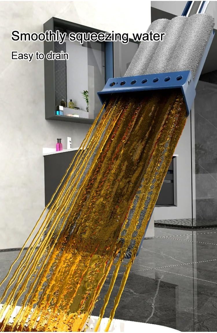 Nuevo trapeador de fibra ultrafina 2024 con mango ajustable de acero inoxidable de 54 pulgadas, 2 almohadillas lavables, trapeador de polvo
